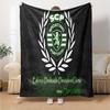 Sporting Portugal Crest Flannel Blanket, Soft Polyester, Modern Design, All-Season for Camping, Travel, Gifts for holidays or birthdays