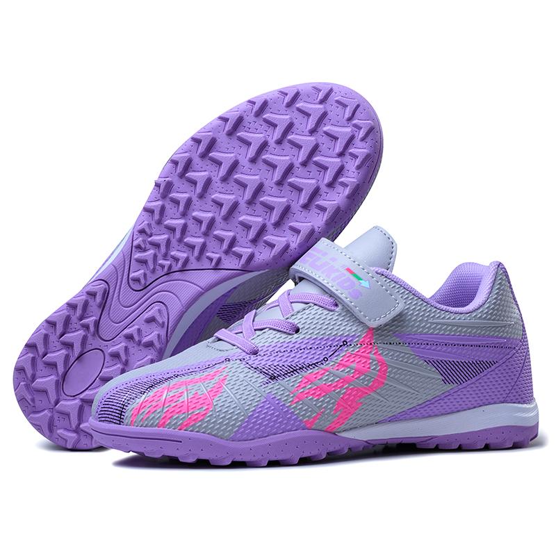 Premium Quality Kids Soccer Cleats Unisex Child Turf Soccer Shoes Indoor Youth Football Boots Artificial Ground Trainning Futsal Sneaker Outside