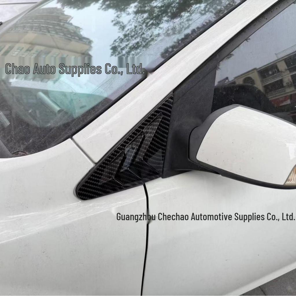 Hatchback Ford Focus 05-15 Front Triangular Window Louvers - Mustang Style Exterior Decoration