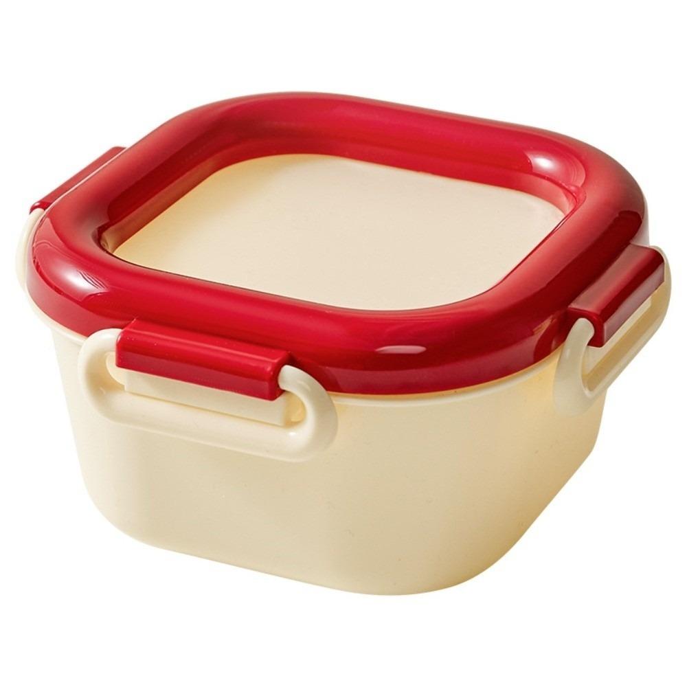 Sealed Fruit Salad Food Container Visible Transparent Silicone Lid Fresh-keeping Box  Canteen