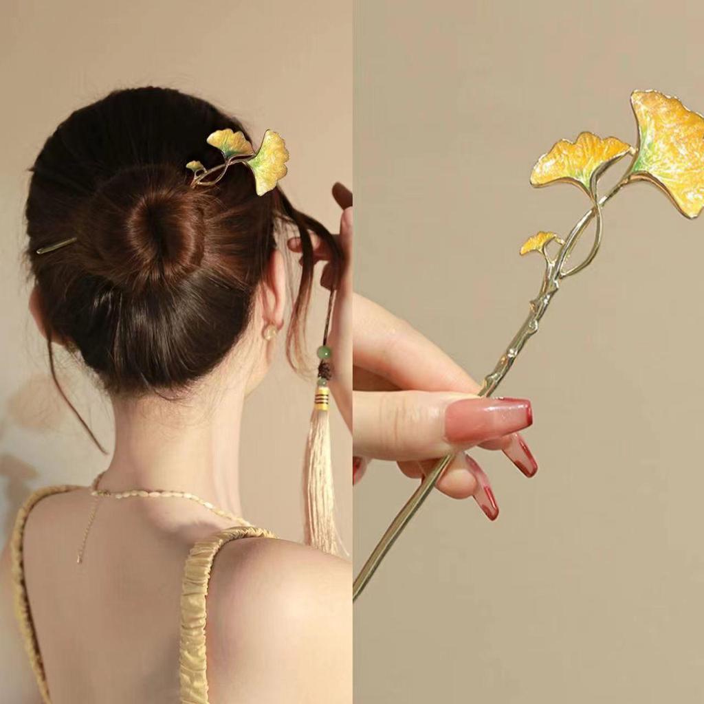 Women's 2026 Spring/Summer Chinese Tassel Alloy Hairpin - Qipao Hair Accessories
