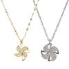 Rotatable Windmill Pendant Necklace Sweet Women's Necklace Delicate Windmill Charm Necklace Relieve Anxiety Necklace Ins
