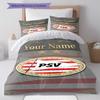 Philips Sport Vereniging Custom Name Pattern Bedding,Quilt Set Quilt Cover Pillowcase Home Birthday Gift(1 * duvet cover + 2 * pillowcase, without cor
