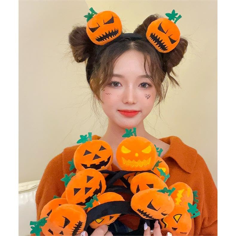 2025 Halloween decorations headband pumpkin props cosplay ladies children cute accessories hairpin costume party goods hair ornaments photography