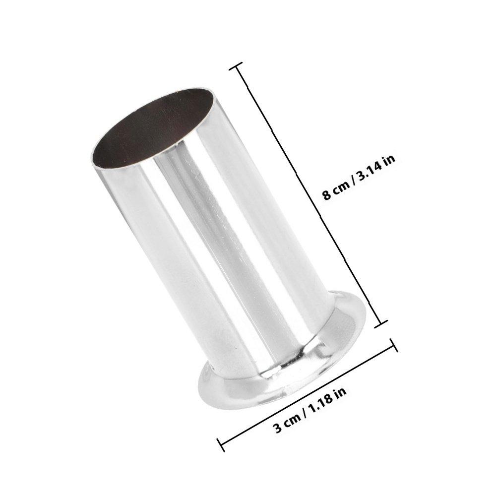 

4Pcs Iron Chandelier Sleeve Covers Easy Install Replacement Base Sleeves for Candelabra Sockets Light Fixture Socket Covers Lamp серебряный