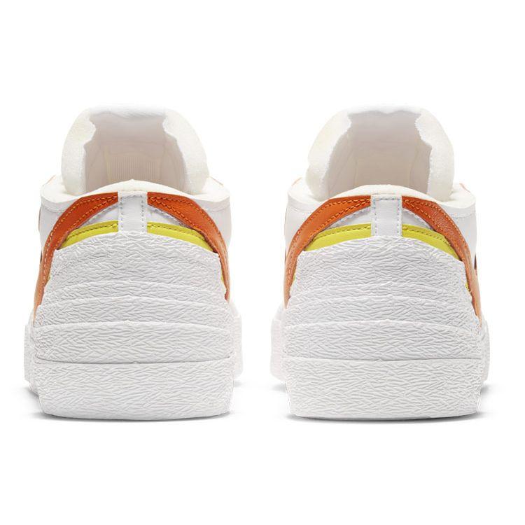 sacai x Nike Blazer Low Magma Orange Unisex Sneakers White DD1877-100