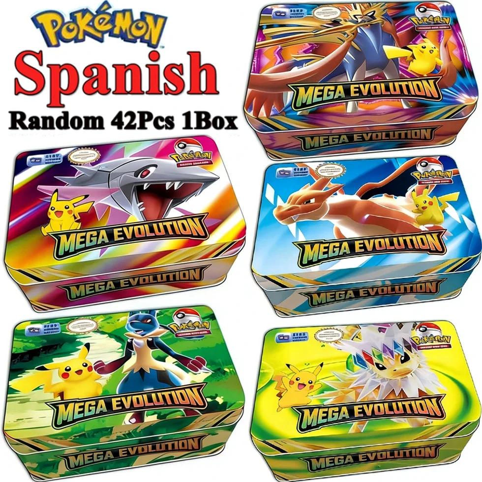 42pcs MEGA EVOLUTION Pokemon Cards Battle Playthings Lost Origin Pokemons Box Featuring Pikachu Anime Bank Pokemon Activity Cards Designed for Childre