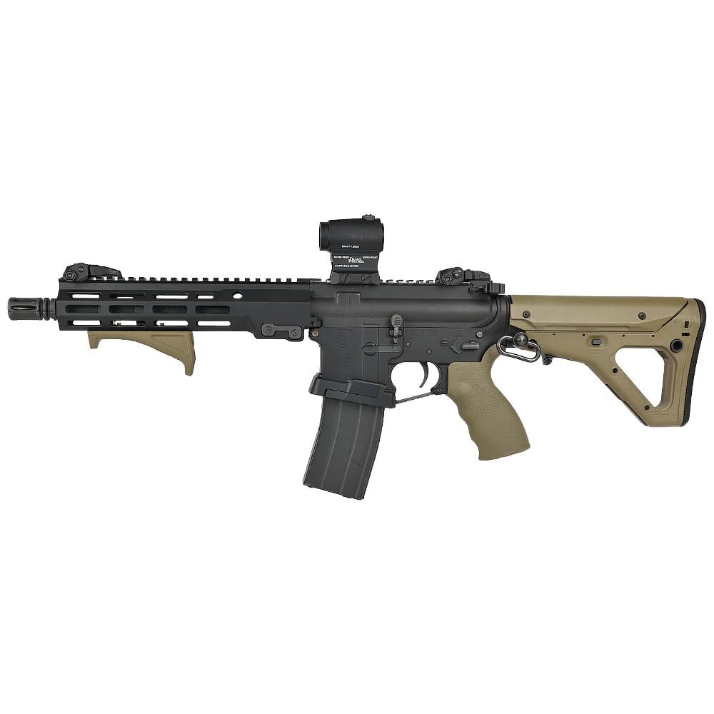 Ryohin Buhin 5KU Lancer Type Adaptive Magwell for GBB M4 Series, 2-Piece, CNC Machined Aluminum with Anodized Finish, Black