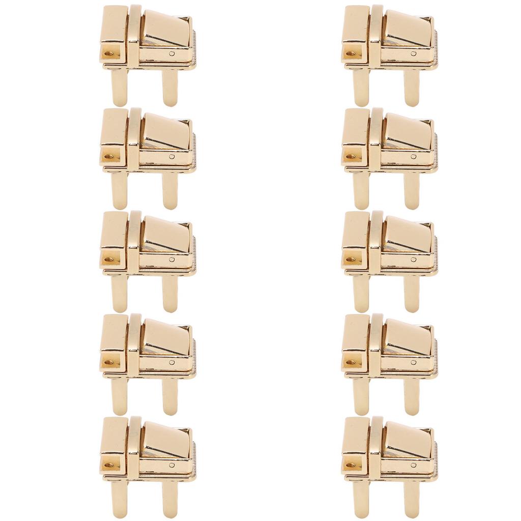 10 SetsPack Purse Lock 2.3x2.8cm  0.9x1.1in Classic Design DIY Replaceable Alloy Bag Fastener