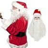 Christmas Santa Wig And Beard Set For Men With Long White Hair For Holiday Party Costumes