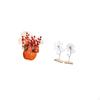 Spring Festival Artificial Bonsai Iron Wire Flower Sculpture Minimalist Metal Statue Desk Prop