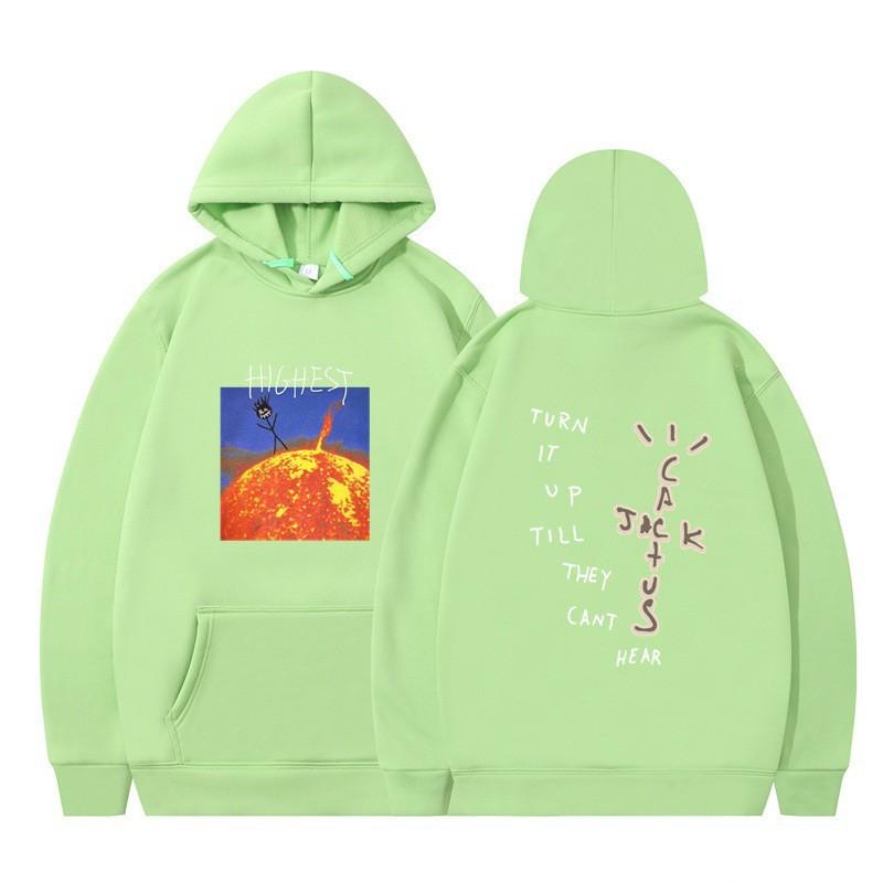 Travis Scott HITR Sun Hoodie Womens Oversized Sweatshirt Festival Streetwear