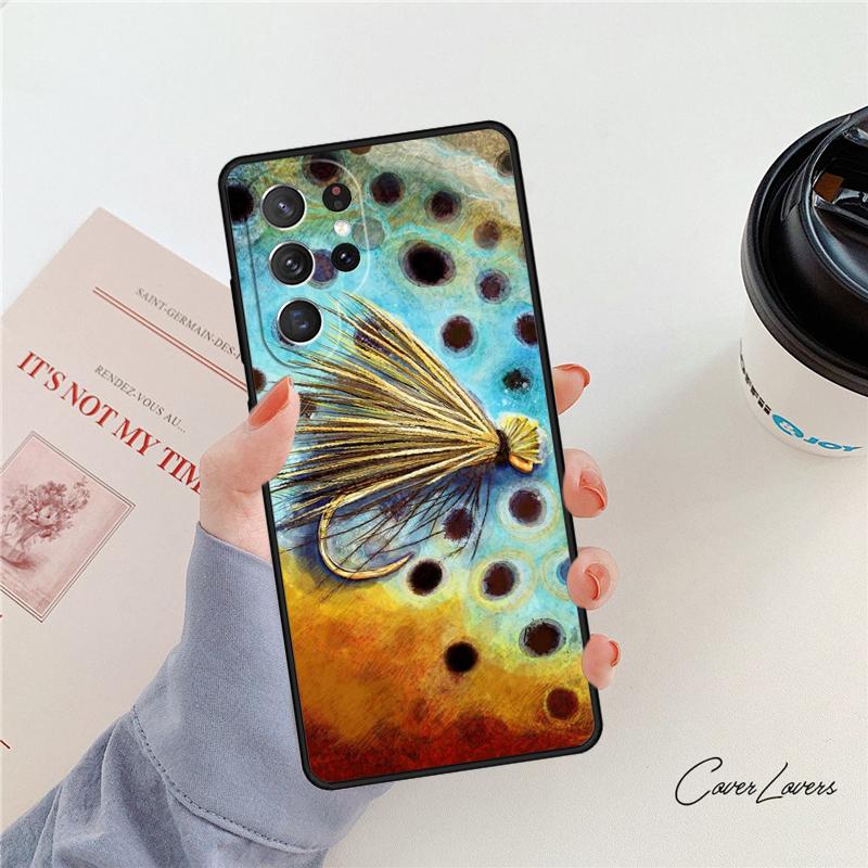 Trout Fish Fishing Phone Case For Samsung Galaxy S24 S25 S23 S22 Ultra Note 10 20 Plus S20 S21 FE Cover