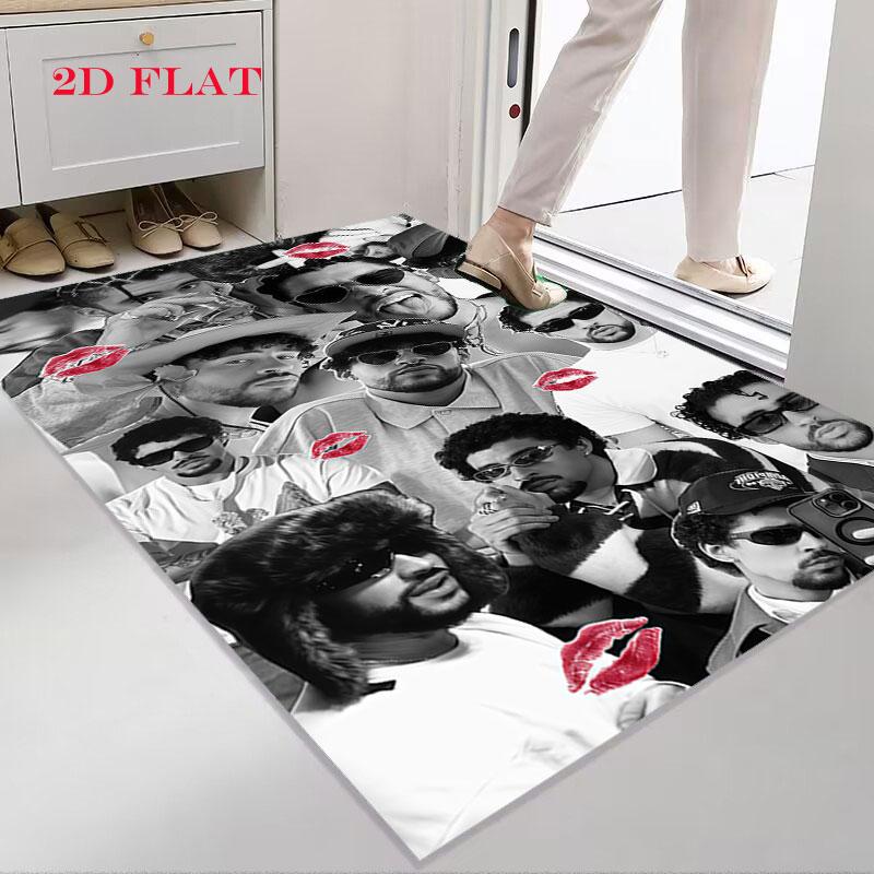 Bad Bunny Star Carpet Rug for Living Room Bedroom Home Sofa Decoration,Kids play Nonslip Floor Mat