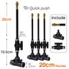 20/30/50cm 360° Free-bend Adjustable Misting Nozzles Stop Water Valve Slip Lock for 3/8" 9/12mm PE Tubing Garden Cooling System