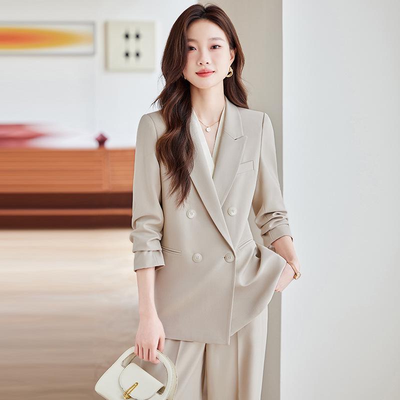 Korean Style Women's Casual Blazer Set - Autumn Fashion, Slimming Fit