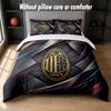 AC Milan Design Bed Bedding Set 1 Duvet Cover + 2 Pillowcases Soft Breathable Household Bed Linens