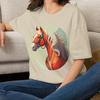 Majestic Horse T-Shirt Horse Tee Animal Tee Gift for Boy Teen Girls Mom Dad Grandma Grandpa Family Sister Brother Mama Grand Crew Team Party