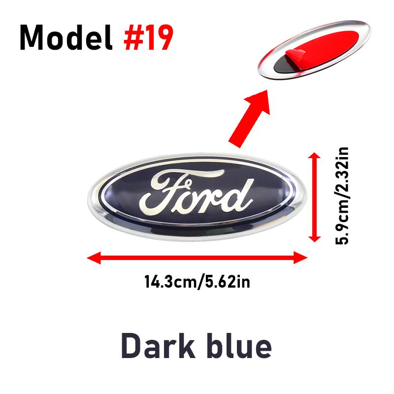 Car Logo Front Grille Badge Trunk Cover Sticker Decal Accessories For Ford Fiesta ST Fusion Explorer Escape Shelby Edge Kuga MK6