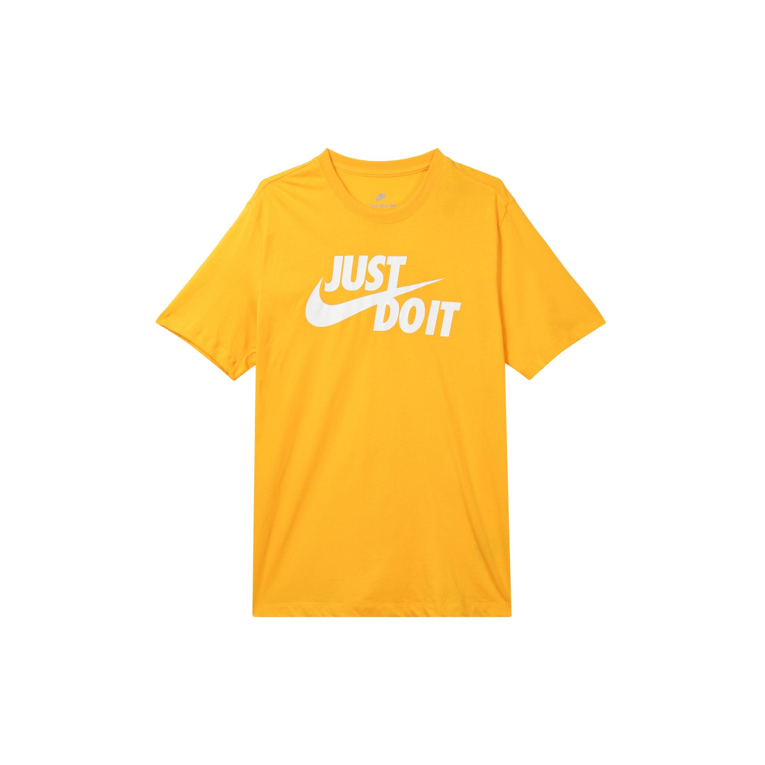 Nike JUST DO IT Logo T-Shirt  Yellow  Men s AR5007-740 M