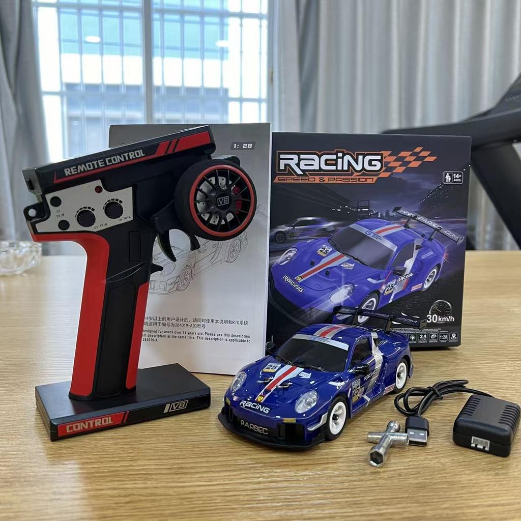WLtoys 284019-A 284191 1:28 2.4G RC Car With LED Lights 4WD Gyro 30KM/H Remote Control Car Off-Road Drift Vehicle Toys For Kid