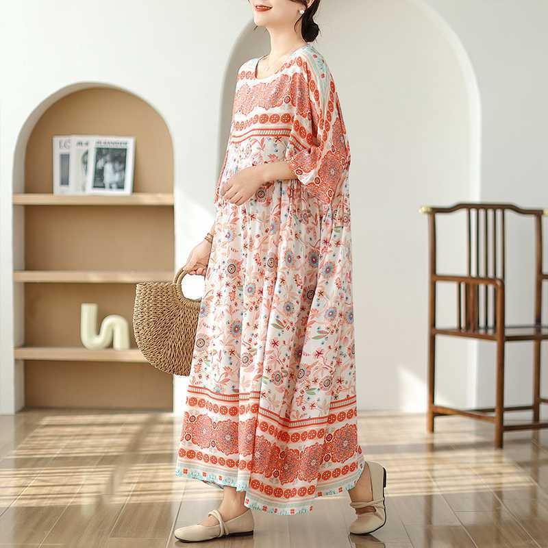 Flesh Covering Skinny Round Neck Long Skirt