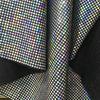 Colorful Holographic Reflective 4x4mm Square Sequin Elastic Knitted Fabric DIY Sewing Cloth Background Decoration Materials