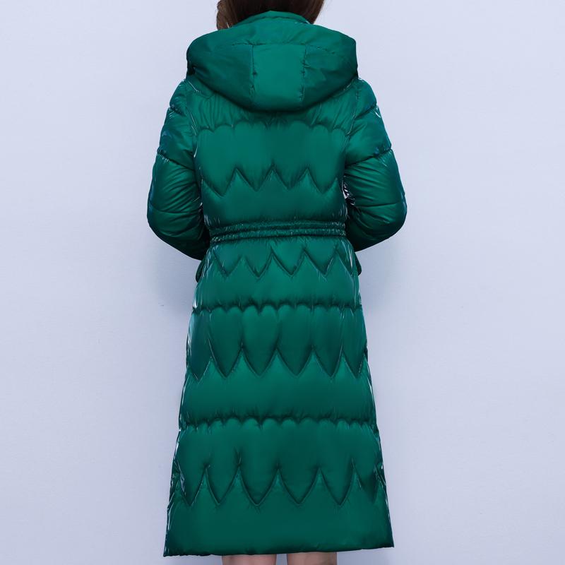 Elegant Woman Winter Coats Hooded Thick Warm Long Parkas Female Jacket Winter Clothes High Quality