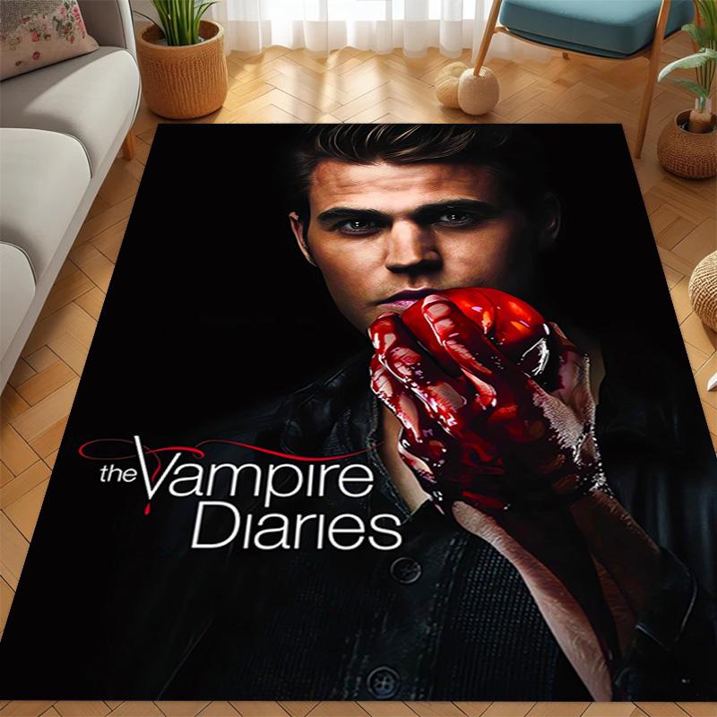 Blood Desire: Vampire Diaries carpet Suitable for all seasons floor mats Room Bathroom mat Art