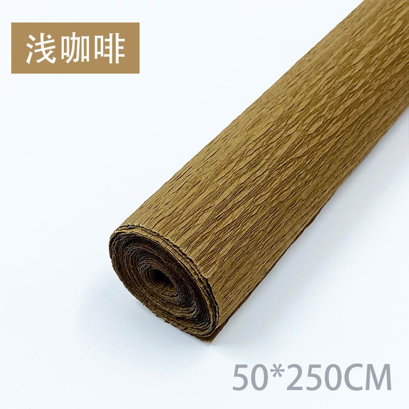 Color Handmade Crepe Paper Diy Paper Flower Material Gift Paper Roll Edge Paper Kindergarten Handmade Flower Origami