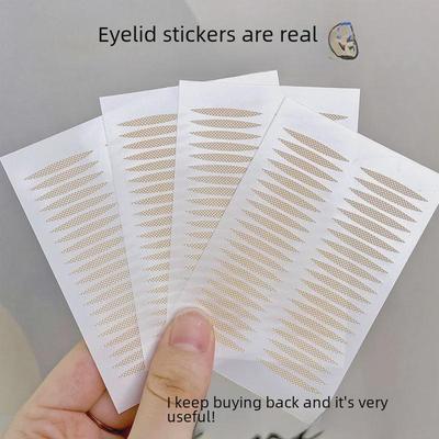 Adesivos de Pálpebra Dupla Invisíveis Miruokou para um Look Natural e Sem Marcas em Pálpebras Únicas ou Inchadas - Solução de Beleza Unissex