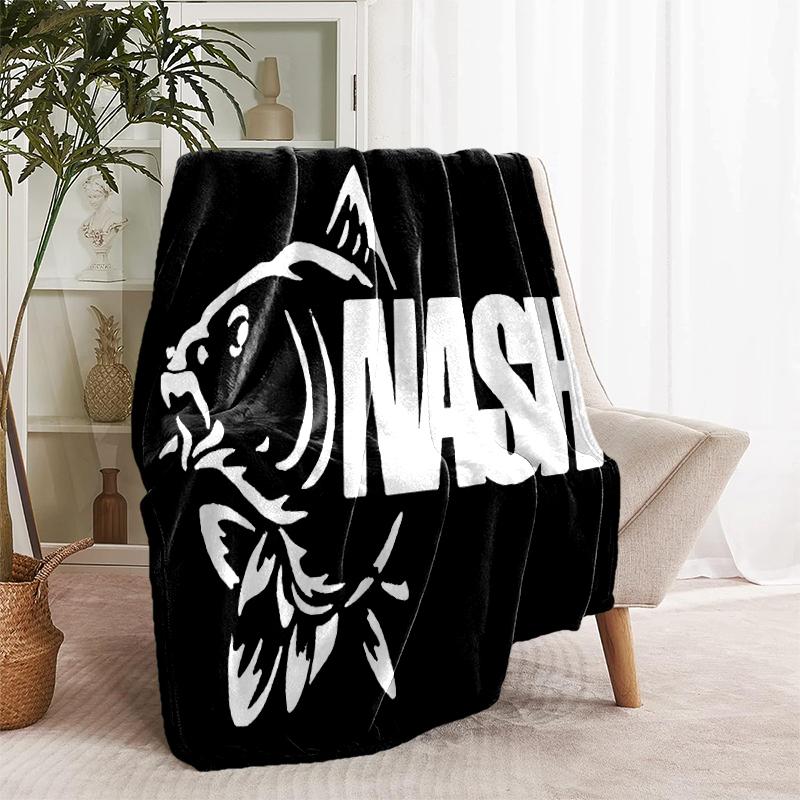 1pc Blanket Nash Tackle1 Print Design, Lightweight Blanket for Sofa, Bed- Soft &Warm, Gift for All Seasons like Christmas, Halloween