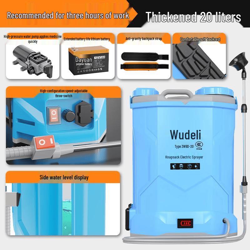 Lithium Battery Agricultural Electric Backpack Sprayer