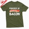 Funny Powered By Bacon Bacon Lovers TShirt Powered By Bacon Men Shirt Summer Food Lovers Gift Cotton Tshirt Men Clothing