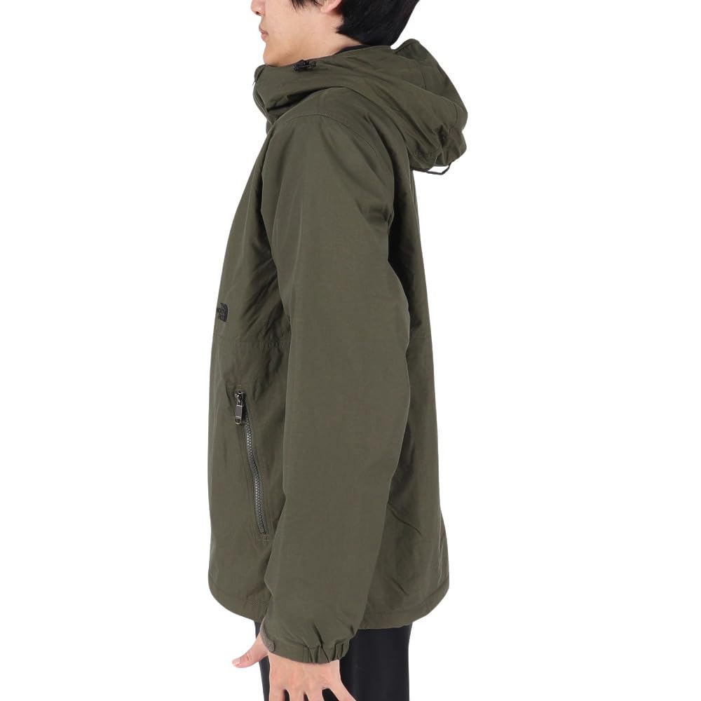 The North Face Compact Nomad New Size L Men's Blouson, Water-Repellent, Anti-Static, Cold-Weather Protection, Taupe/Black,