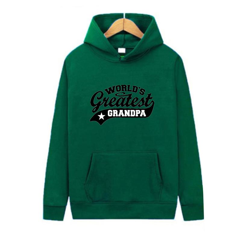 Podzimní a zimní světová mikina s kapucí dědečka s potiskem pro muže a ženy
