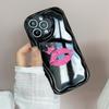 LZ20 Lips kiss design Clear Soft Wave Phone Cases for iPhone 15 13 Pro Max 12 mini 14 8 Plus XS Max XR 6 Protection Back Cover