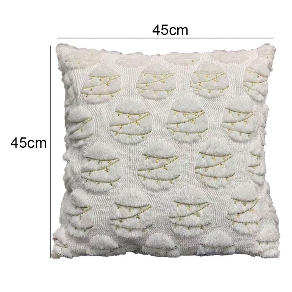 New Super Soft Fluffy Pillow Cover Embroidery Egg Pillow Case Bunny 18x18 in Cushion Pillow Cover Living Room Decor