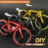 1:8 Scale Alloy Bicycle DIY Assembly Model - Cross-Border Exclusive