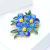 Fashion Leaf Flower Brooches For Women Unisex Enamel Plant Pins Office Party Jewelry Accessories Friend Gifts