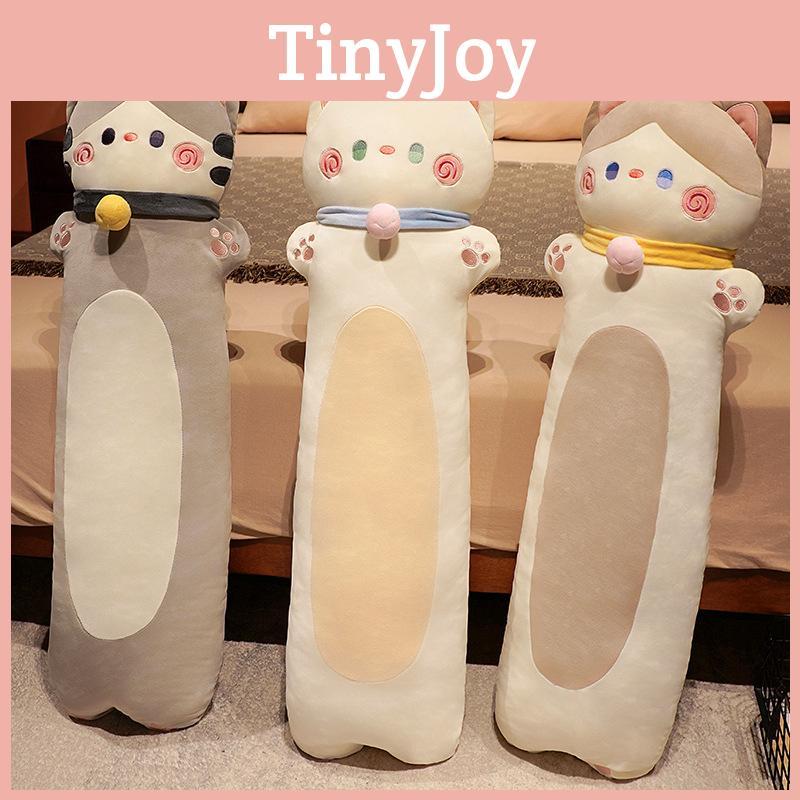 Cartoon Long Cat Pillow Plush Toy Animal Stuffed Doll Decorations Gift Kids