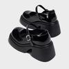 Height increase j thick heel platform small leather shoes autumn new British style k with skirt Mary Jane single shoes