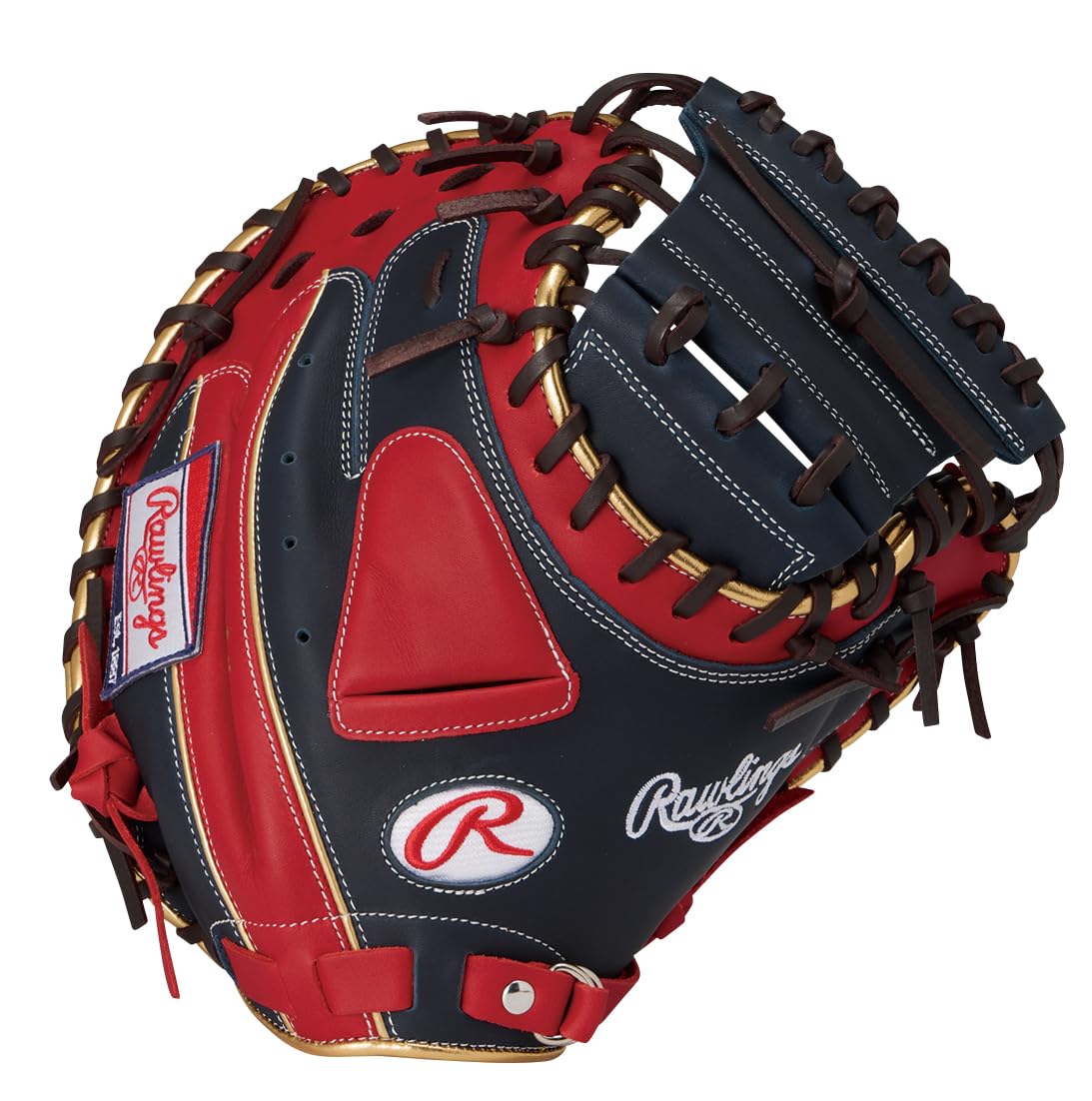 

Мягкая бейсбольная перчатка Rawlings HYPER TECH COLOR SYNC для 33-дюймовых кэтчеров, GR6HTC2AF, Темно-синий/Алый, дюймы, Для правши