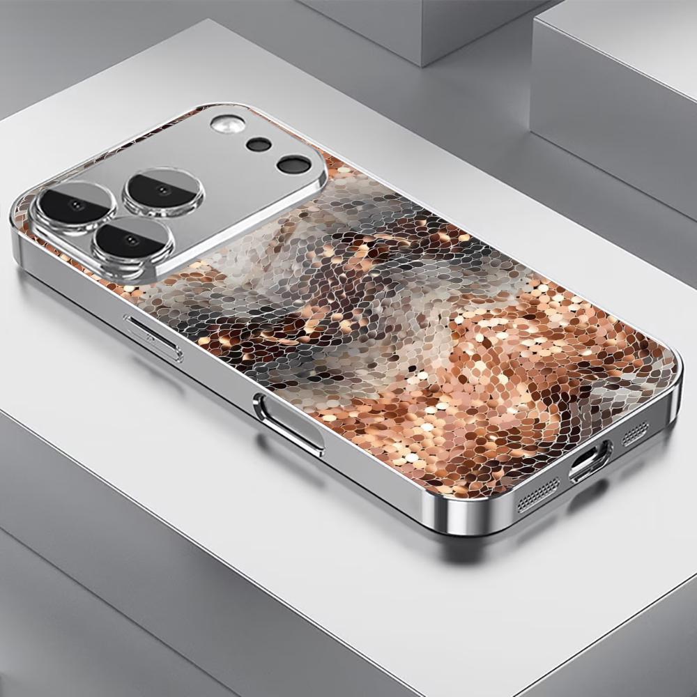 Bunte galvanisierte Glas-Handyhülle für iPhone 17 16 15 14 13 12 11 Pro Max Plus 16E 17Air Abdeckung