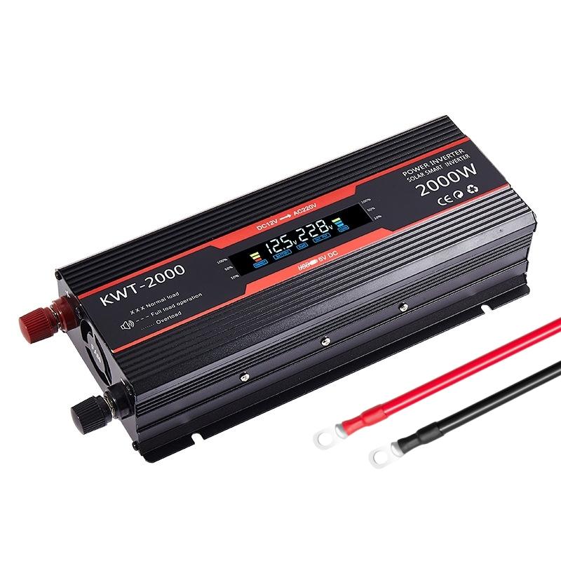 Inverter 12v 220v Solar Inverter 600W 1200W 2000W Portable Voltage Transformer Auto Charger Converter Car Power Inverter