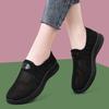 Summer New Mesh Hollow Breathable Casual Women's Shoes Soft Sole One Pedal Women's Shoes Old Beijing Mother Shoes