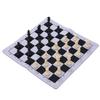 Schachset 35mm Weiches Schachbrett Tragbar Standardgröße Internationales Schachbrettspiel für Zuhause