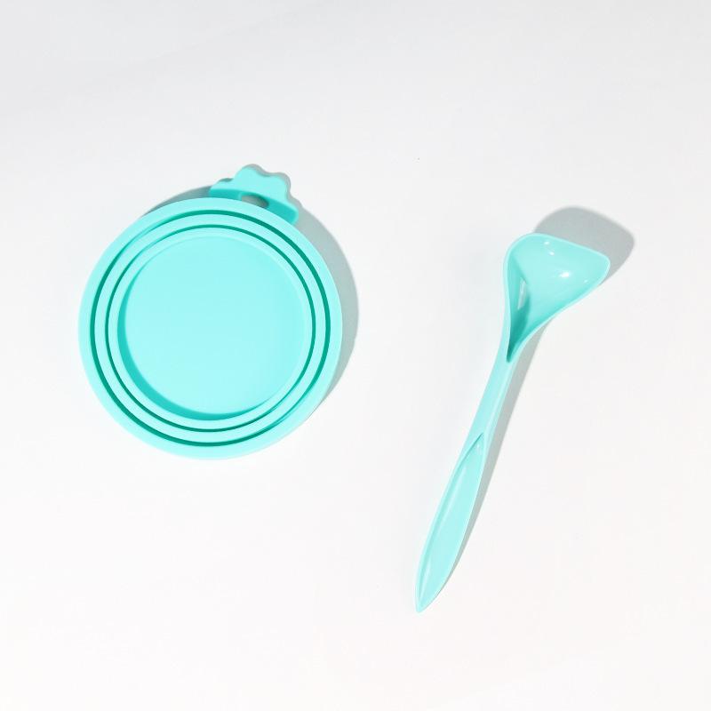 Pet Can Lid Fresh-keeping Silicone Lid Dog Can Sealing Lid Universal Sealing Lid Three-in-one Silicone Can Lid