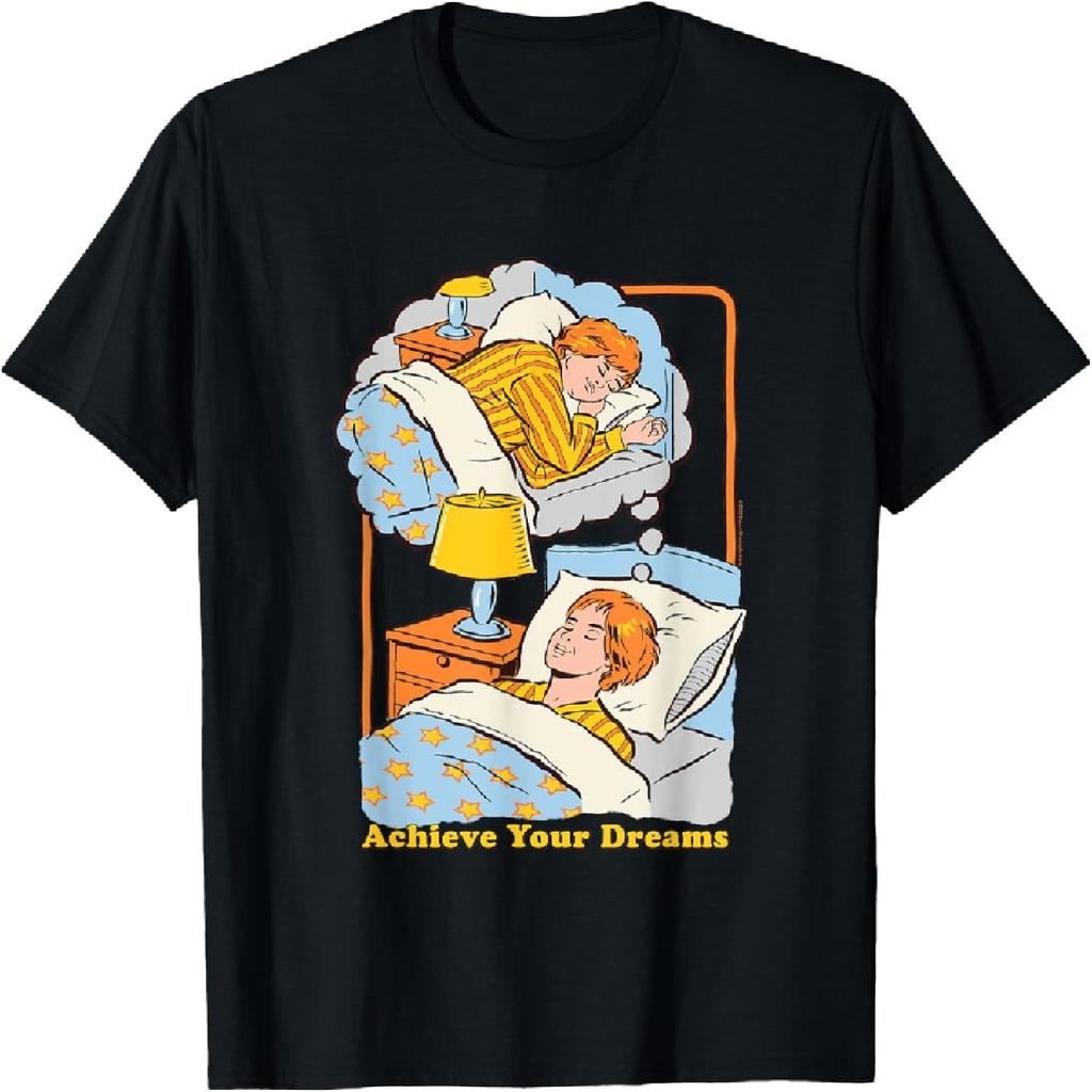 Achieve your Dreams Sleepy Retro Dark Humor T-Shirt