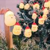 LED Christmas Decorative Light String With Santa Claus Snowman Figures USB Powered Tree Home Party Holiday Decoration